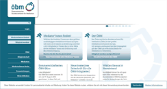 Desktop Screenshot of oebm.at